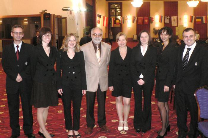 Polish team with the president of ECU Boris Kutin
