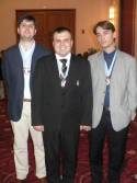 Coach Sulypa with Peter Svidler and Alexander Morozevich