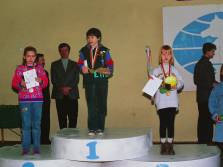 Juniorki do lat 10: złoto Jola Zawadzka, srebro Marta Szydłowska,
brąz Dominika Hermanowicz