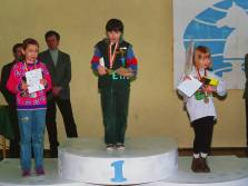 Juniorki do lat 10: złoto Jola Zawadzka, srebro Marta Szydłowska, brąz Dominika Hermanowicz