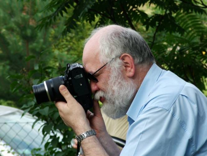 Zapalony fotograf, autor większości moich zdjęć - tata
