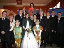 Medalistki z organizatorami