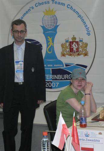 Jola with Polish couch Marek Matlak